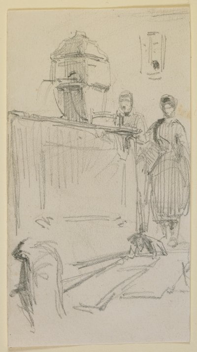 Figurer vid en fontän av James Abbott McNeill Whistler