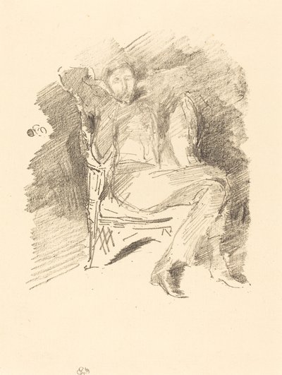 Firelight: Joseph Pennell, nr 1 av James Abbott McNeill Whistler