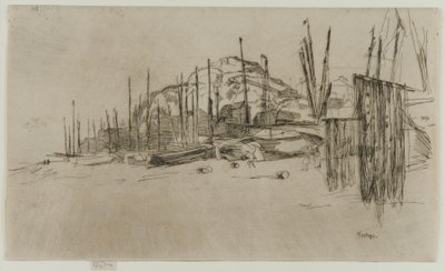 Fiskebåtar, Hastings av James Abbott McNeill Whistler
