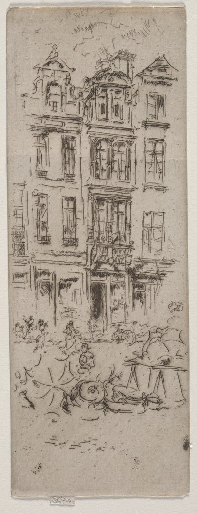 Blomstermarknaden, Bryssel av James McNeill Whistler