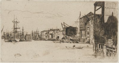 Free Trade Wharf av James Abbott McNeill Whistler