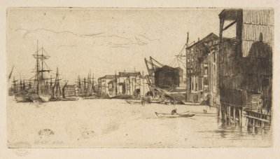 Frihandelskajen av James McNeill Whistler