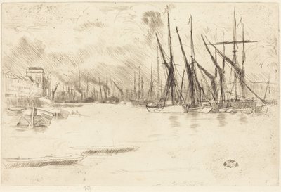 Från Pickle-Herring-trappan av James McNeill Whistler