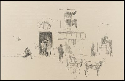 Gaiety scendörr av James Abbott McNeill Whistler
