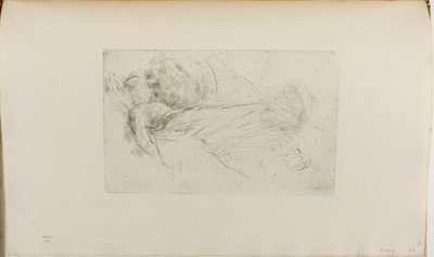 Liggande flicka av James Abbott McNeill Whistler