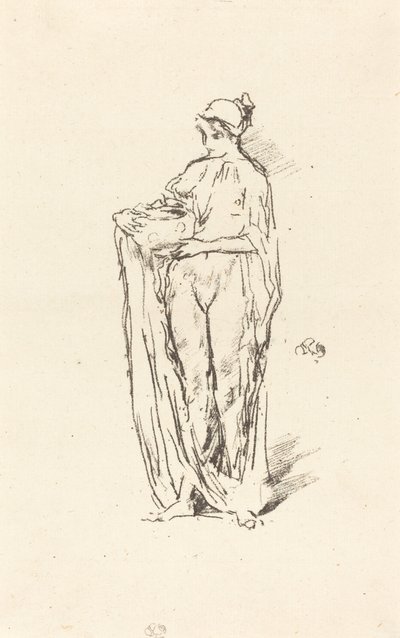 Flicka med skål av James Abbott McNeill Whistler