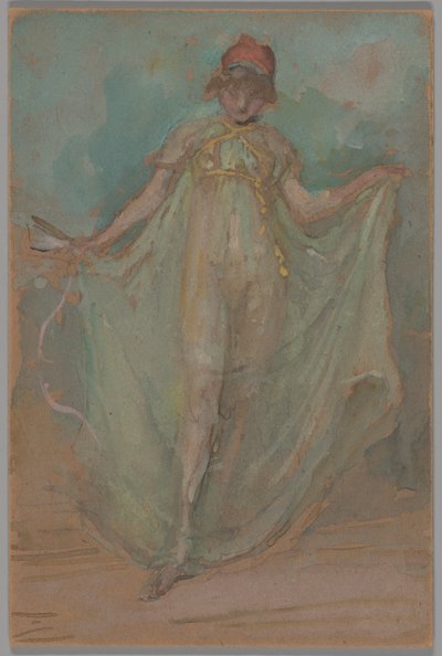 Grönt och blått: Dansaren av James McNeill Whistler