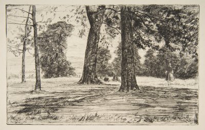 Greenwich Park av James McNeill Whistler
