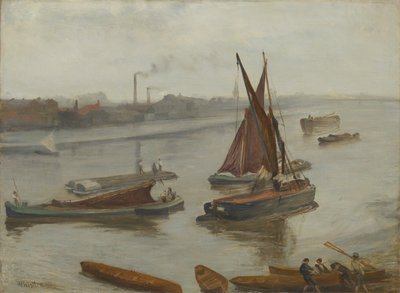 Grått och silver: Gamla Battersea Reach av James McNeill Whistler
