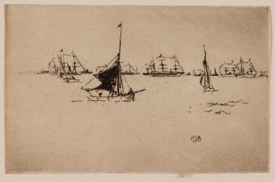 Hennes Majestäts flotta: Kväll av James McNeill Whistler