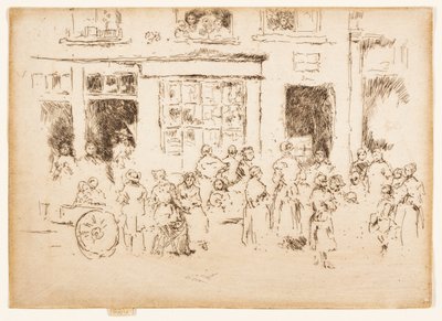 High Street, Bryssel av James Abbott McNeill Whistler