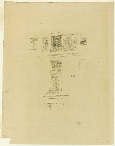 Hôtel Colbert, Windows av James Abbott McNeill Whistler