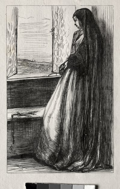 Illustration till ”Greve Bruckhardt” i ”Once a Week” av James McNeill Whistler