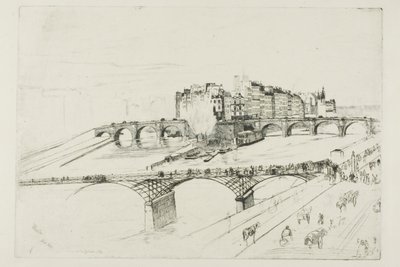 Isle of the City, Paris av James McNeill Whistler