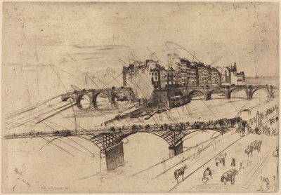 Île de la Cité, Paris av James McNeill Whistler
