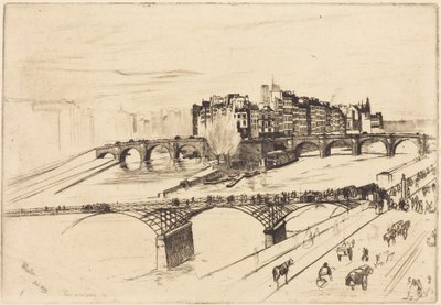 Île de la Cité, Paris av James McNeill Whistler