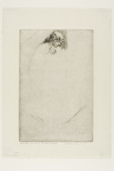 Jos böjda huvud av James McNeill Whistler