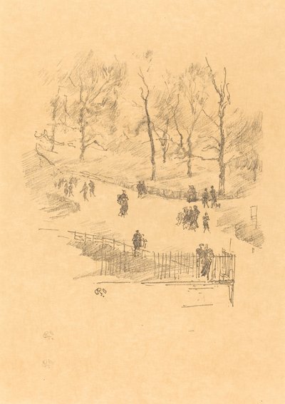 Kensington Gardens av James Abbott McNeill Whistler
