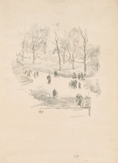 Kensington Gardens av James Abbott McNeill Whistler