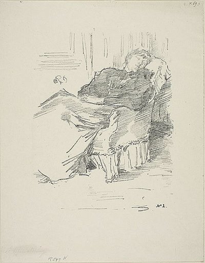 Den vackra sovande damen av James Abbott McNeill Whistler
