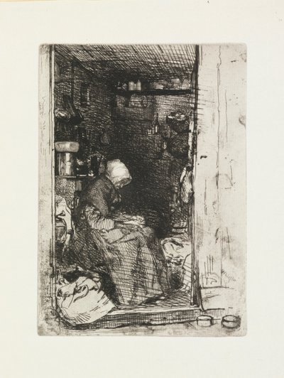 Den gamla kvinnan med trasor av James Abbott McNeill Whistler