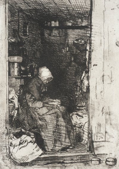 Den gamla kvinnan i trasor av James McNeill Whistler