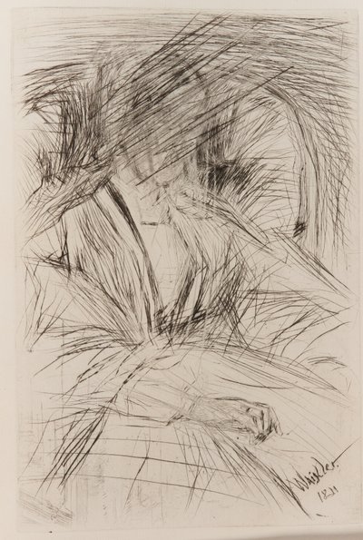 Dam i en fåtölj av James Abbott McNeill Whistler