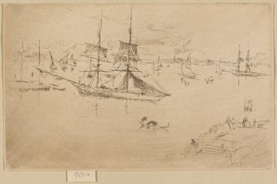 Lagun - middag av James Abbott McNeill Whistler