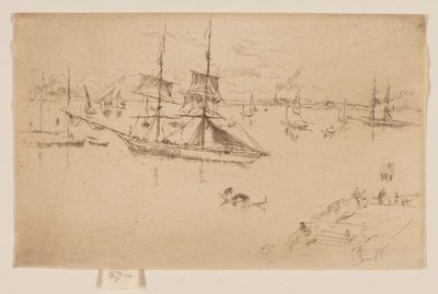 Lagun - Middag av James Abbott McNeill Whistler