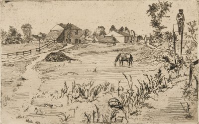 Landskap med hästar av James Abbott McNeill Whistler