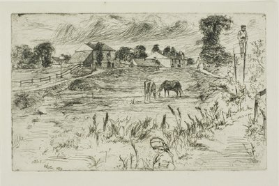 Landskap med hästar av James Abbott McNeill Whistler