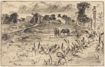 Landskap med hästar av James McNeill Whistler