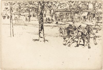 Boulevard Poissonniere av James Abbott McNeill Whistler