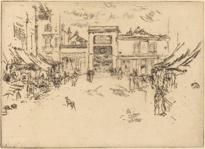 Lilla marknadsplatsen, Tours av James McNeill Whistler