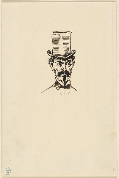 Man i hög hatt av James McNeill Whistler