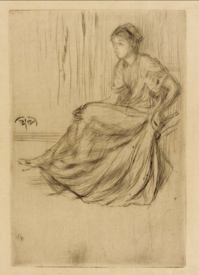 Modell sittande av James Abbott McNeill Whistler