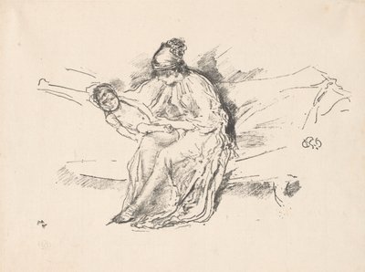 Mor och barn, nr 4 av James Abbott McNeill Whistler