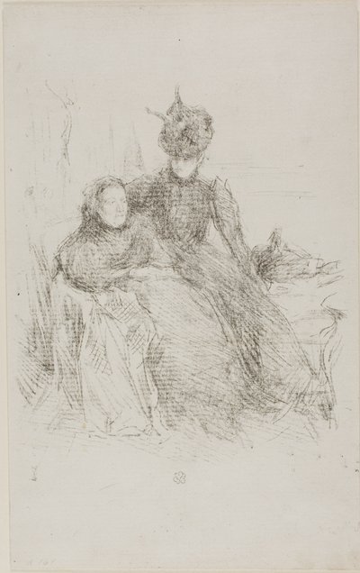 Mor och dotter av James Abbott McNeill Whistler