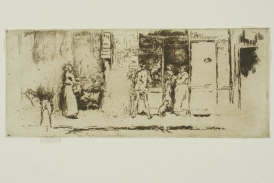 Tidningsbod, Rue de Seine av James Abbott McNeill Whistler
