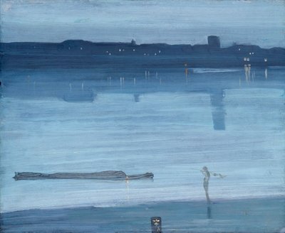 Nocturne: Blått och silver – Chelsea av James McNeill Whistler
