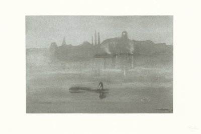 Nocturne: Floden vid Battersea av James Abbott McNeill Whistler