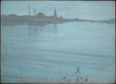 Nocturne i blått och silver  av James McNeill Whistler