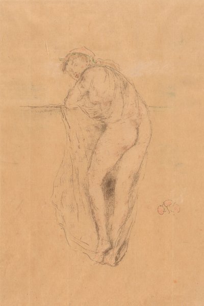 Nakenmodell, bakifrån av James Abbott McNeill Whistler