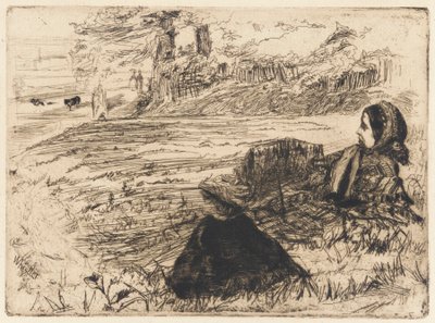 Sköterska och barn av James Abbott McNeill Whistler