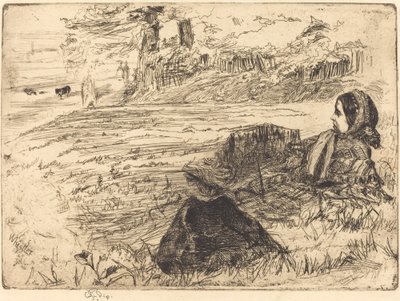 Sköterska och barn av James Abbott McNeill Whistler