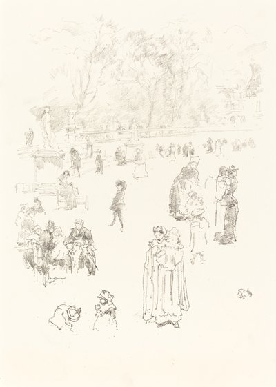 Nursemaids: "The Maids of Luxembourg" av James Abbott McNeill Whistler