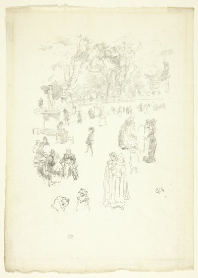 Nursemaids: "The Maids of Luxembourg" av James Abbott McNeill Whistler