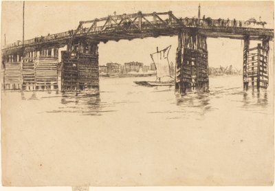 Gamla Battersea Bridge av James Abbott McNeill Whistler