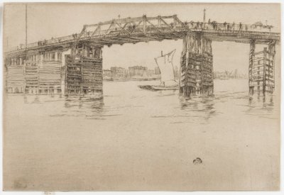 Gamla Battersea Bridge av James Abbott McNeill Whistler