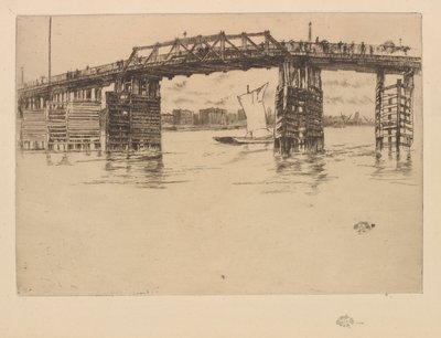 Gamla Battersea Bridge av James Abbott McNeill Whistler